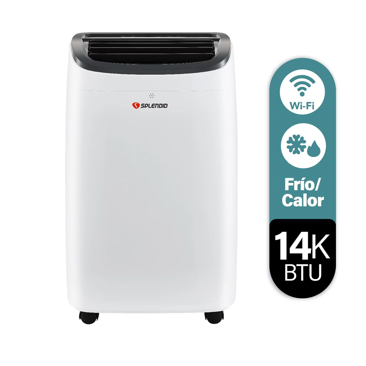 Aire acondicionado portátil 14000 BTU Frío/Calor WiFi Splendid Aire acondicionado portátil 14000 BTU Frío/Calor WiFi Splendid